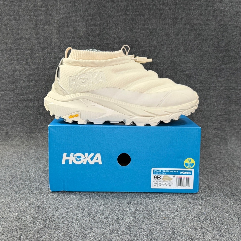 Hoka Kaha 2 Frost Moc GTX Shoes Women's 9 Oat Milk Sesame Gore-Tex Waterproof